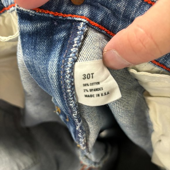 Big‎ Star Sweet Low Boot Cutoff Jean Shorts Size 30T Raw Hem - Picture 15 of 16